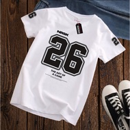 KATUN Distro Children's T-shirt Number 26 Baseball Sporty Children's T-shirt White 24s Cotton Cool C