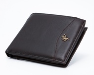 POLO HILL Mens Genuine Leather Tri-Fold Wallet C-PHW-6046