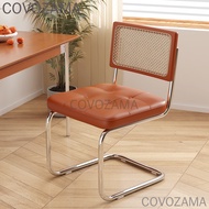 Nordic Dining Chair for Home Airbnb Vintage Designer Rattan Chair Ins Popular Coffee Shop Hotel Rest