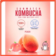 SUNMAN Kombucha Peach Flavor 5g (10pcs/20pcs) Zero Sugar 19 Types of Lactobacillus Prebiotics UK Vit