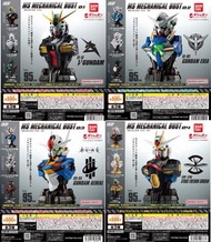 全新15種5套高達胸像頭像 Ms Mechanical Bust 01 V Gundam RX-93 N Mechanial Bust 扭蛋 2 02 Exia 機動戰士 能天使  3 03 Aeri