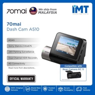 70mai Dash Cam A510 | Sony STARVIS 2 IMX675 | Dual-Channel Recording | Built-in GPS & ADAS
