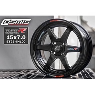 ส่งฟรี ซื้อ3แถม1 ล้อแม็กซ์ยี่ห้อ COSMIS รุ่น TYPE-R (YA9993) ขอบ15  4/100 (ราคาต่อ1วง)