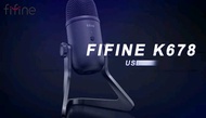 Fifine K678 Recording Cardioid Microphone Youtube Gamer Condenser Microphone USB For Broadcasting