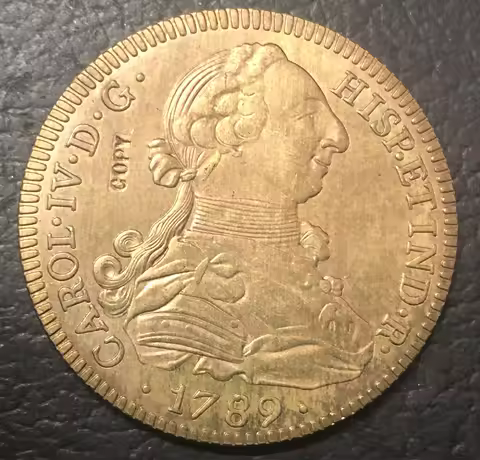 1789 Colombia 8 Escudos - Carlos III Gold Copy Coin
