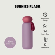 Sunnies Flask 25oz Pebble Flask in Drama (Insulated Water Tumbler for Hot and Cold)