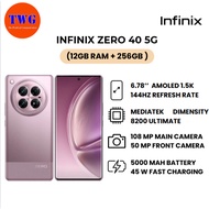 INFINIX ZERO 40 5G (12gb ram + 256GB ) 100% ORIGINAL MALAYSIA BRAND NEW