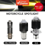 Led Headlight Bulb Ba20D H4 3000K 6000K For Motorcycle Scooter Atv