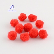 100pc DIY Doll Craft Pom Pom Yarn Pom Pom Balls Red 10mm