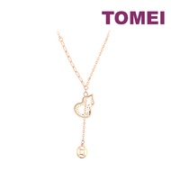 TOMEI Rouge Collection Well-Bring Necklace, Rose Gold 750
