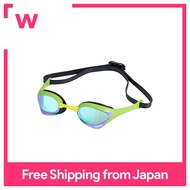 FINA Approval] Arena Swimming goggles for racing unisex [Cobra Ultra] Emegh × Blue × Green × Yellow Free size mirror lens AGL-180M