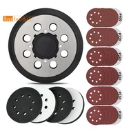 Replacement Orbital Sander Metal Pad 5 Inch 8 Holes Hook Loop for  DWE6423 6423K DWE6421 6421K DCW21