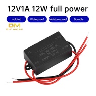 DIYMORE AC/DC to DC Buck Power Module AC85-265V to DC5V2A 12V1A 12W Mini Waterproof Power Supply DC 