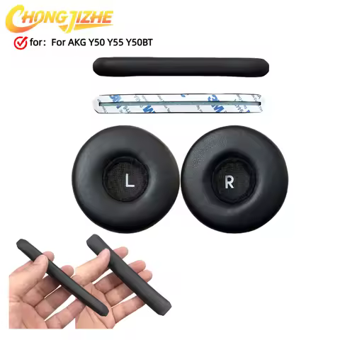 CHONGJIZHE Replacement memory sponge Ear Pads For AKG Y50 Y55 Y50BT Headphones Ear Cushions, Headset