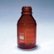 『德記儀器』《PYREX》茶色廣口血清試藥瓶 紅蓋 GL45 Bottle, Media, Screw Cap, Amb