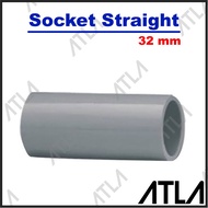 Paralon Pipe Socket 1" 32mm PVC Socket Straight Straight Connection 1 Inch 32 mm