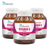 [Pack Of 3 Bottles] Vitamin B Complex Biothentic B1 B2 B3 B5 B6 B7 B9 B12