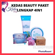 Paket Lengkap kedas Beauty 4in1 bpomkedas beauty originalpaket