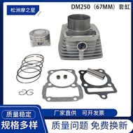 Kit Silinder Enjin Motosikal 250CC Serasi dengan Omboh Silinder Italika DM200 DM250 DM250CC