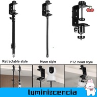 LUMINISCENCIA Baby Monitor Bed Bracket, 360° Rotation Clip Fixation Mini Camera Holder, Retractable 