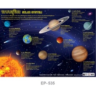 Solar System Poster EP-535 PP Plastic Teaching Media Learning