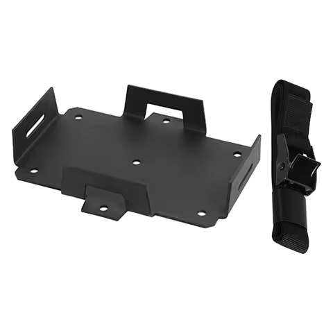 Aluminum Battery Tray with Adjustable Straps for 12V 6Ah 15Ah and 6V 7Ah 12Ah Batteries and Secure S