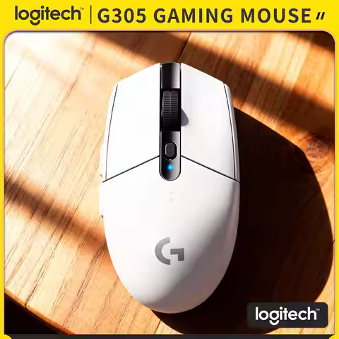 Wireless Logitech G305 Gaming Mouse with LIGHTSPEED, 1ms Response, 12000 DPI HERO 12K, 6 Custom Butt