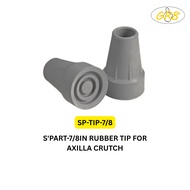 2PCS SPAREPART- 7/8IN RUBBER TIP FOR AXILLA CRUTCHES