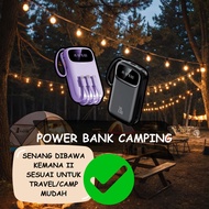 20000MAH Power bank CAMPING Fast charging power bank built in 3 cables portable changer external bat