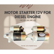 Motor starter 12v for Diesel Engine 170f,178f,186f,188f,192f