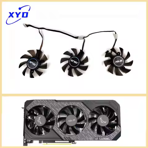 NEW 75MM 7PIN FD8015U12D GTX 1660 GPU Fan For ASUS TUF GTX 1660 1660S 1660TI 5700XT Graphics card co
