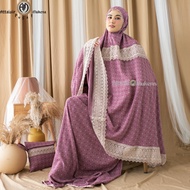 Apm Mukena Crinkle Airflow Uragiri Two Tone Jumbo Renda Motif Premium