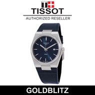 Tissot T1374101604100 Men's  T-Classic PRX Blue Leather Strap Watch