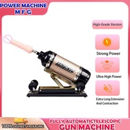 Golden High-End Adjustable Strong Telescopic Automatic Machine Gun With Dildo Adult Sex Toys