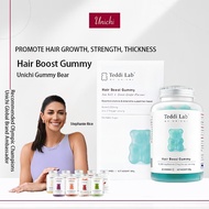 【Unichi】 Hair Boost Gummy Teddi Lab 养发小熊软糖 Sea Salt & Green Grape Flavour 60 Gummies 60 Count