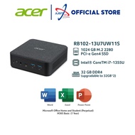 ACER REVO BOX RB102-13U7U MINI DESKTOP PC ( I7-1355U 32GD4 1TBSSD / W11H / OFFICE OPI )