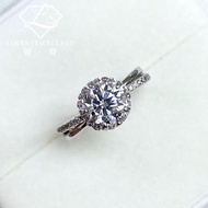 ［Real Moissanite］Can Pass Diamond Test 18K Gold Cross Surround Ring MRG010 Moissanite Diamond/Moissa