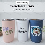 Personalised Teachers' Day Coffee Tumbler Gift Set | Customised Name Tumbler for Teacher's Day Gift