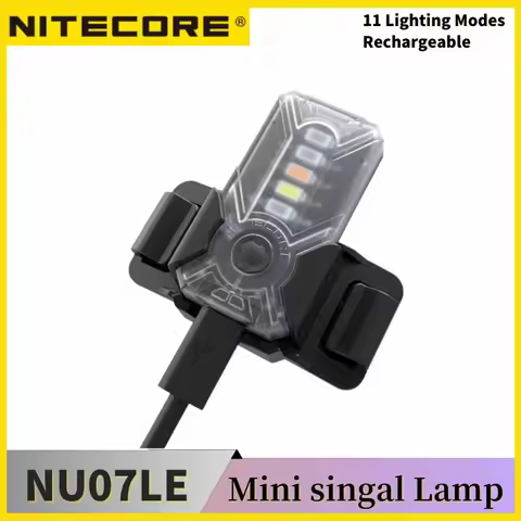 NITECORE NU07 LE Rechargeable SignalLamp 11 modes including 5 colors of constant Runtim 50hours buil