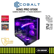 COBALT KING PRO 9700X - AMD Ryzen 7800X3D - ASROCK RX 9070XT Challenger 16GB - 32GB RAM - 2TB SSD (3