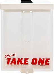 Outdoor Real Estate Brochure Box with Solar Lighted Lid, Take One Document Holder Can Hold 100, 8.5 