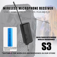 Professional VHF/UHF Wireless Microphone Receiver 1 to 2  ；1 to 4 - 50m Range Digital FM Frequency f