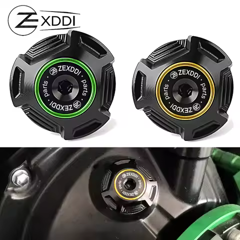 M30*1.5 ZEXDDI CNC Motorcycle Engine Oil Filler Cap Oil Plug Cover Fit For Kawasaki Z750 ZX6R ZX636 