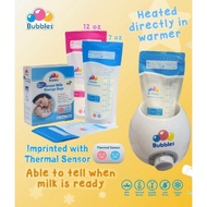 [3.4oz/5oz/7oz/12oz] BubblesThermal Sensor Double Ziplock Breastmilk Storage Bag 25pcs/ Milk Storage