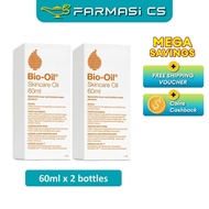 Bio-Oil Skincare 60ml x 2 bottles (TWIN) EXP:02/2027 [ Bio oil, scar and stretch mark ]
