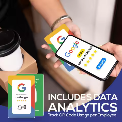 Reusable Review Tap Card Google Reviews Tap NFC Card Review Us on Google Tap Card Enhances SEO Saves