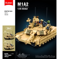 Sluban Building Blocks Bricks Model-1/35 M1A2Tusk2S MBT 988Pcs M38-B1365