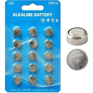 15 Pack LR44 Batteries, L1154F AG13 357 303 SR44 A76 Premium Alkaline Battery 1.5V Button Coin Cell 