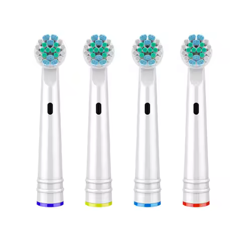 4 Pcs Electric Toothbrush Replacement Heads For Oral B Toothbrush Nozzles Soft Bristles Tooth Brush 