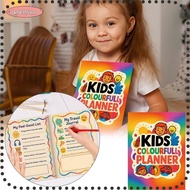 LIKE Kids Journal, Goal Tracking Doodle Pages Children Behavior Tracking Planner,  Portable Slim Chi